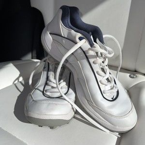 Nike Golf Shoes White 192105 141 Womens Size 6.5, EU 37.5 Lace Up Soft Spikes